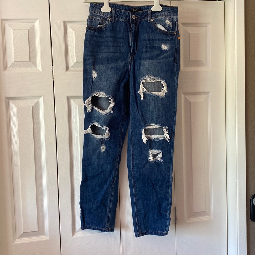 Forever 21 ripped blue jeans. Medium (US)